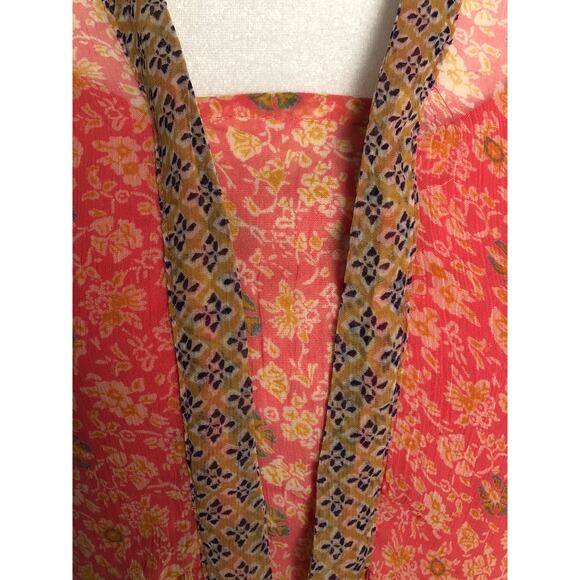 Maeve by Anthropologie Women's Size 0 Mix Print Floral Dress Pink - Picture 2 of 10